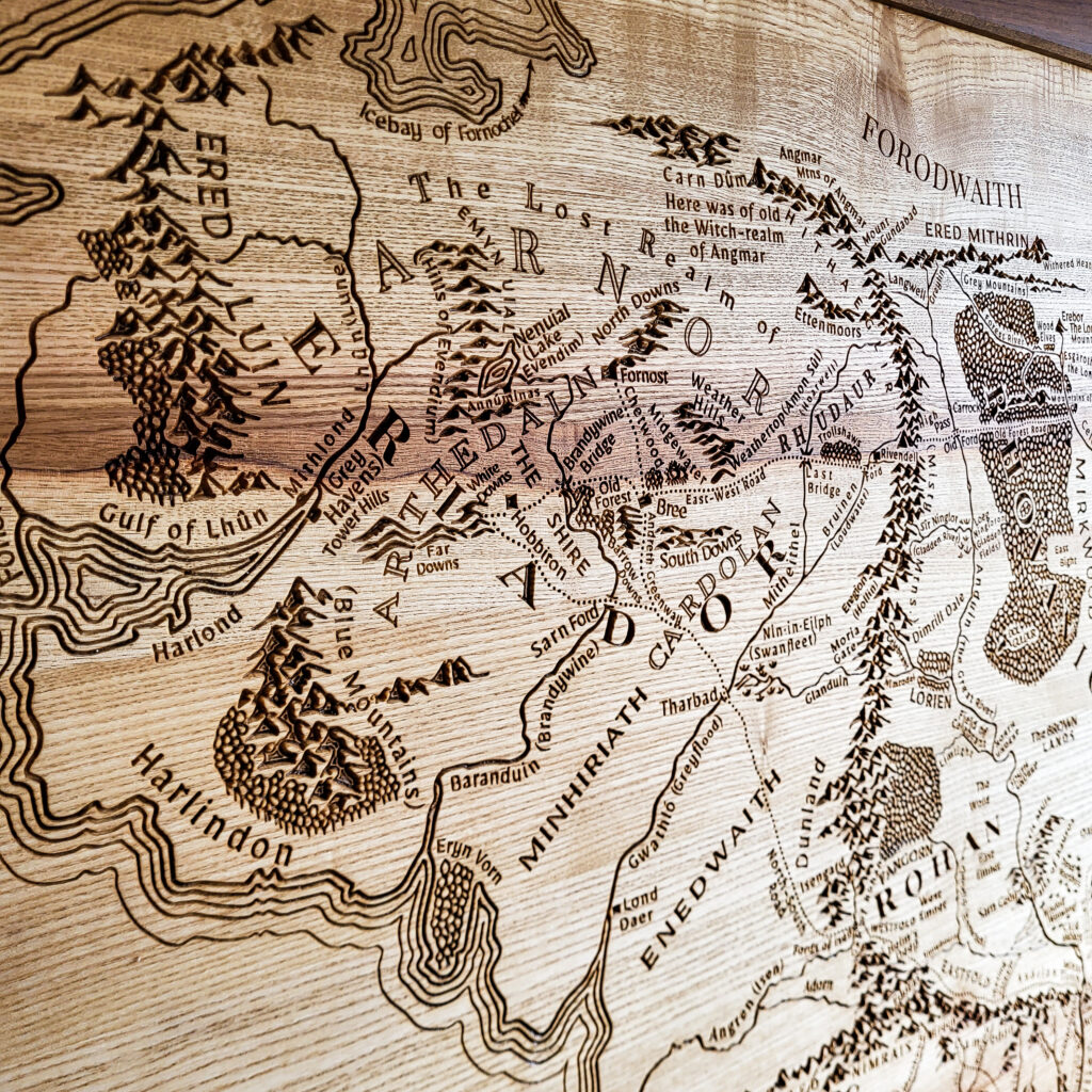 Mapa Srednje Zemlje - Middle Earth Map